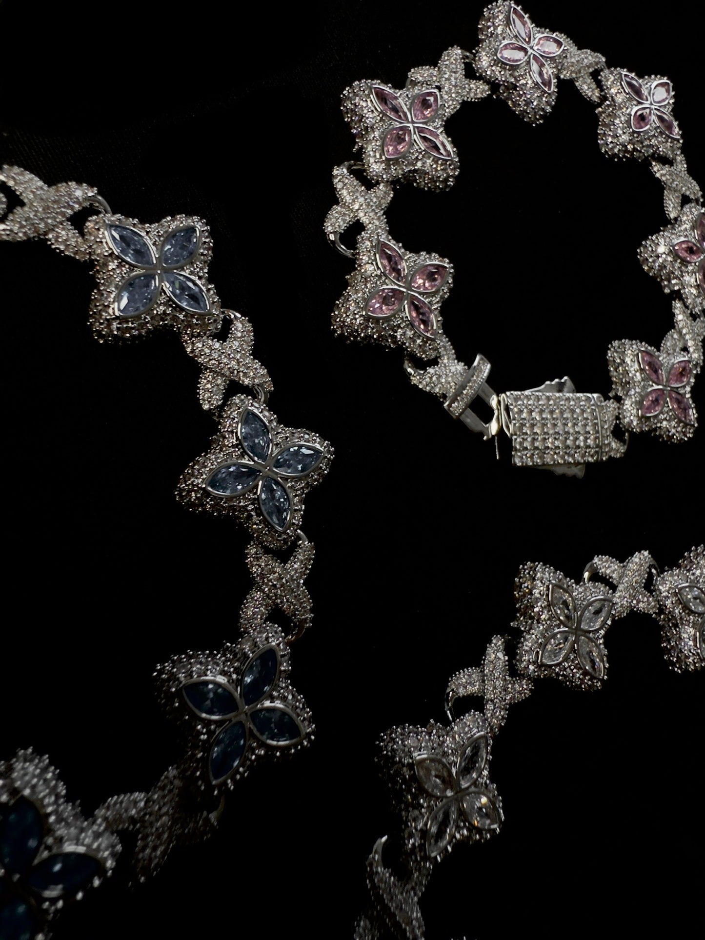 *Pre Order*Savanté White Iced Flower Bracelet