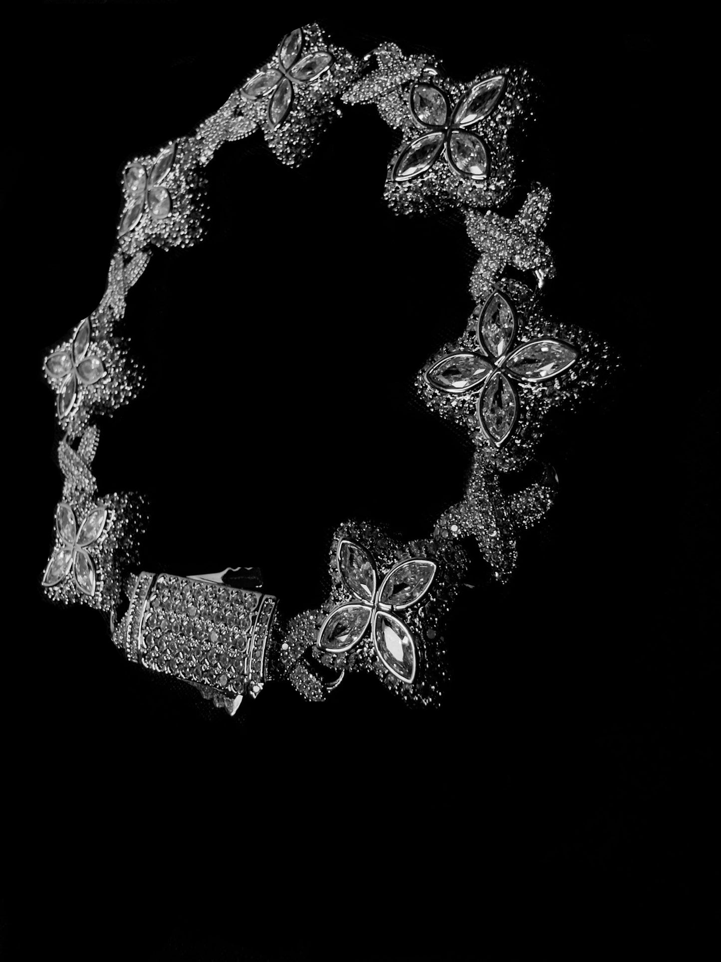 *Pre Order*Savanté White Iced Flower Bracelet