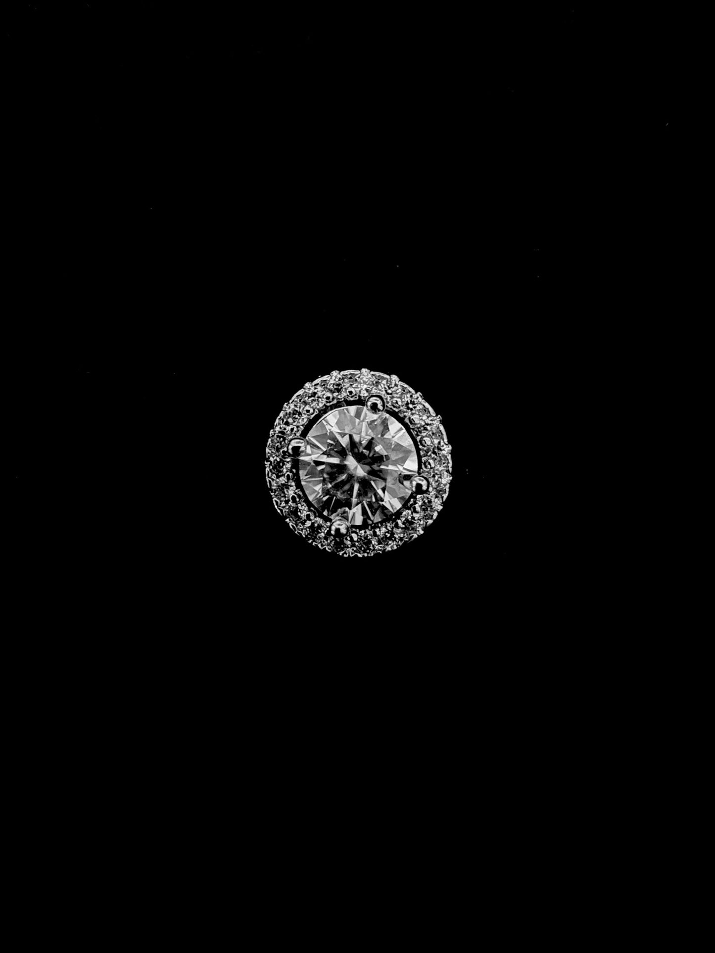 Moissanite Earrings - Circle