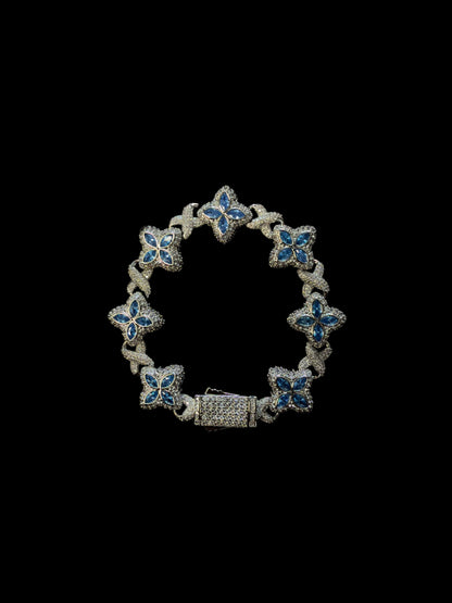 *Pre Order*Savanté Blue Flower Bracelet