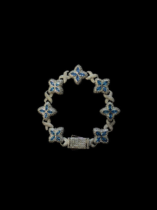 *Pre Order*Savanté Blue Flower Bracelet