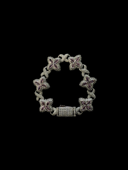 *Pre Order*Savanté Pink Flower Bracelet