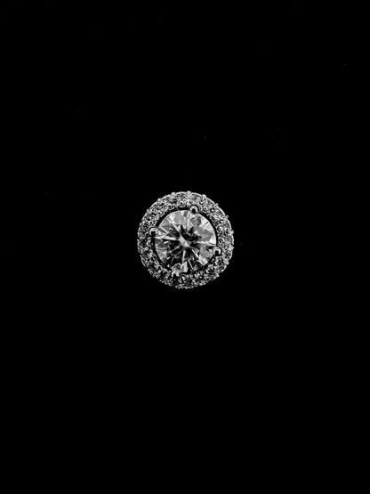 Moissanite Earrings - Circle